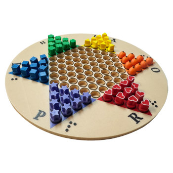 Chinese Checkers with Board for Blind