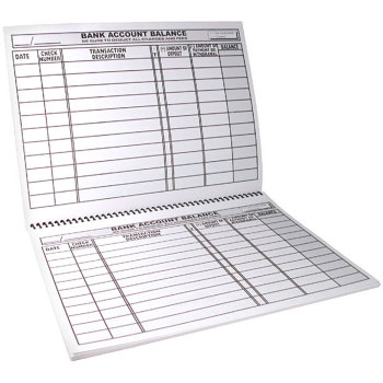 Large Print Check Deposit Register