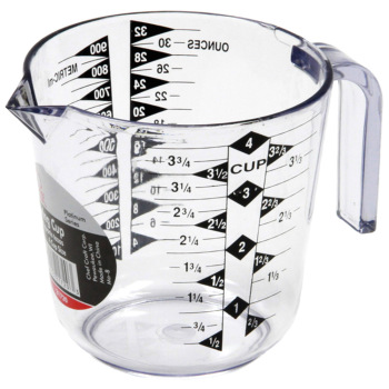 Clear Measuring 4 Cup for Visual Impaired