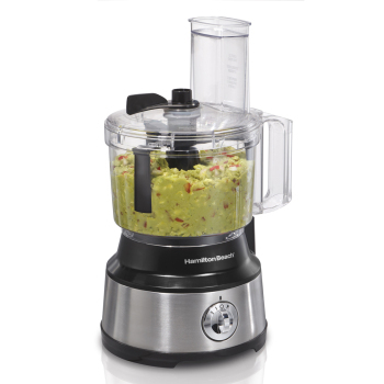 Hamilton Beach 450 Watt 10-Cup Food Processor with Bowl Scraper, Black Hamilton Beach 450 Watt 10-Cup Food Processor with Bowl Scraper, Black