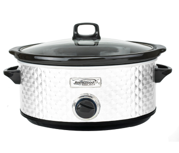 7 Quart Slow Cooker, White 7 Quart Slow Cooker, White