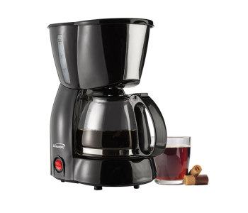 4 Cup Coffee Maker- Black 4 Cup Coffee Maker- Black