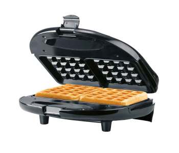 Non-Stick Dual Waffle Maker, Black Non-Stick Dual Waffle Maker, Black