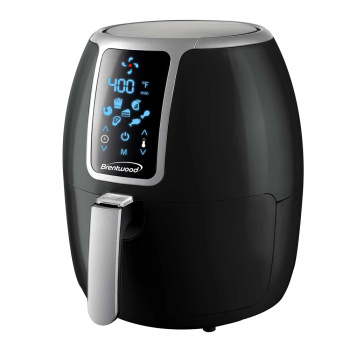BRENTWOOD AF-400DBK 4-QUART ELECTRIC DIGITAL AIR FRYER, TIMER and TEMP