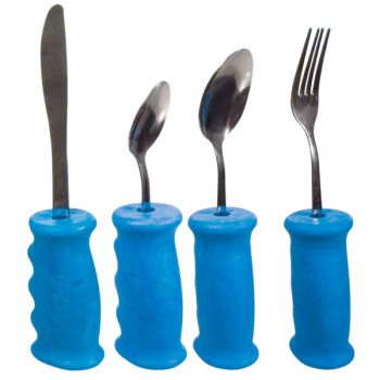 Gripeez 4-Piece Utensil Set with Built-Up Grip