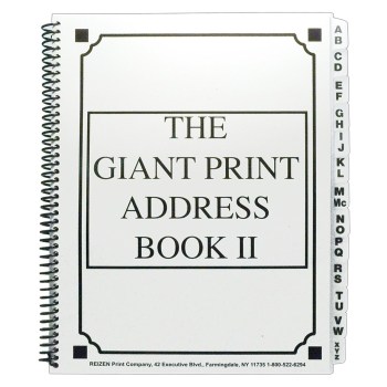 The Giant Print Address Book II The Giant Print Address Book II