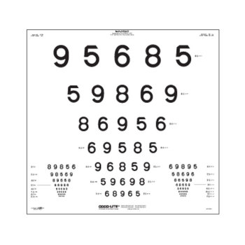 LEA NUMBERS ETDRS Translucent Chart