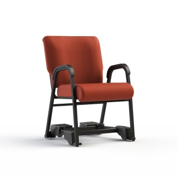 Comfortek Seating Titan Armed Chair Turn and Foot Brake- Cordovan-22in