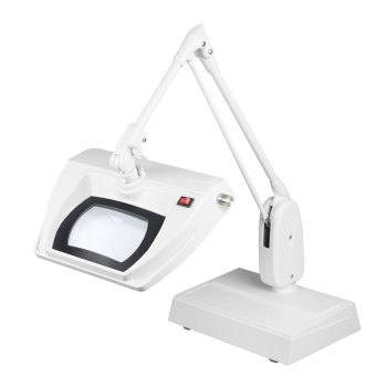 Dazor Stretchview 33-Inch Desk Base LED Magnifier 5D 2.25x- White