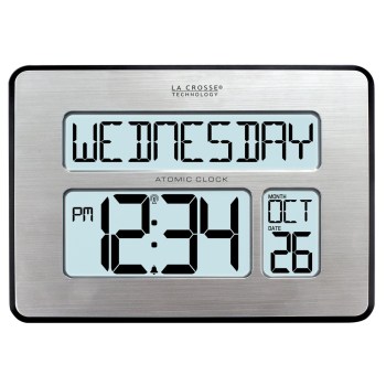 Atomic Digital Wall Clock with Backlight for Low Vision- 2in. Display Atomic Digital Wall Clock with Backlight for Low Vision- 2in. Display
