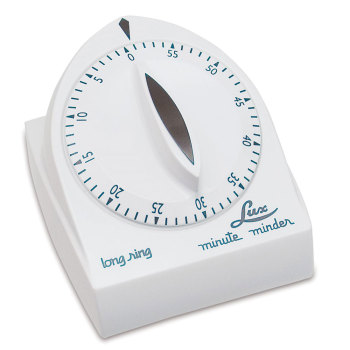 Lux 60-Minute Extended Ring Timer - White