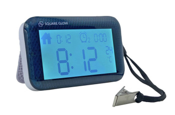 SquareGlow Travel Clock