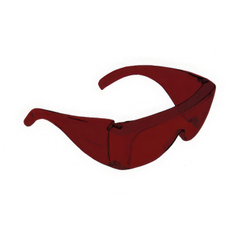 Noir Medium Fitover with V and Infrared 4 Percent- Dark Red