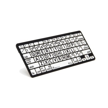 Large Print Black on White Apple Bluetooth Keyboard Large Print Black on White Apple Bluetooth Keyboard