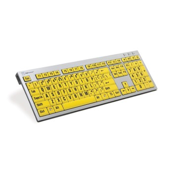 Large Print Keyboard for PC- Black Print- Yellow Keys Large Print Keyboard for PC- Black Print- Yellow Keys