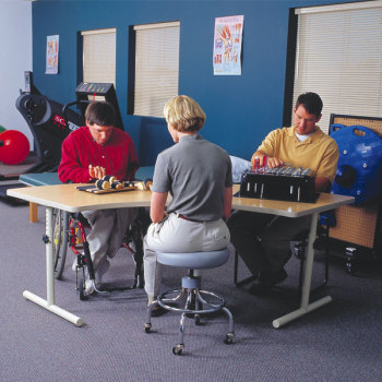 Quarter-Round Therashape Accessible Table With Knob Adjustment -DS