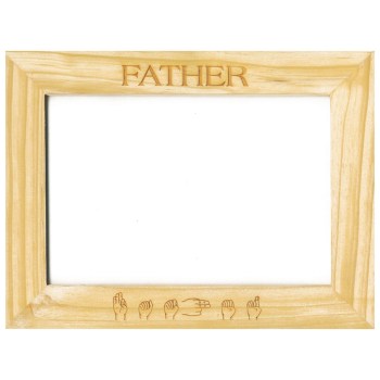 Custom-Made Pinewood Picture Frames - Father