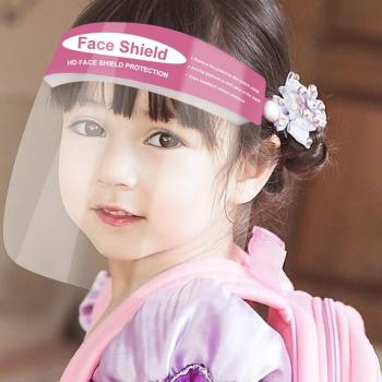 Childrens Pink Reusable and Washable Face Shield with Clear Window Childrens Pink Reusable and Washable Face Shield with Clear Window
