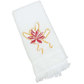 Holiday Poinsettia ILY Towel