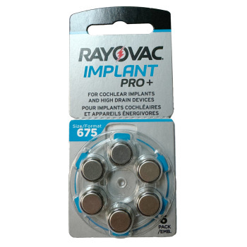 Rayovac Cochlear 675 Mercury-Free Batteries- 6-pack Rayovac Cochlear 675 Mercury-Free Batteries- 6-pack