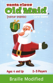 Santa Claus Old Maid Card Game- Braille Modified