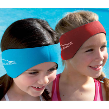 Ear Band-It Headband for Swimming- Red- Large