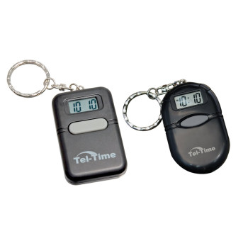 Tel-Time Talking Key Chain 2 Pack (Square and Oval Black) Tel-Time Talking Key Chain 2 Pack (Square and Oval Black)