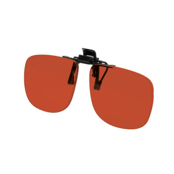 Noir Large Flip-Up Clip On Uv And Infrared 52 Percent Red-Orange