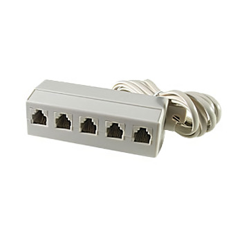 Telephone 5 Outlet Modular Jack