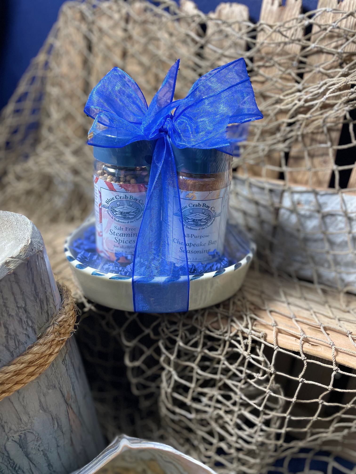 Tartlet with Steaming Spices and Chesapeake Bay Seasoning Jars