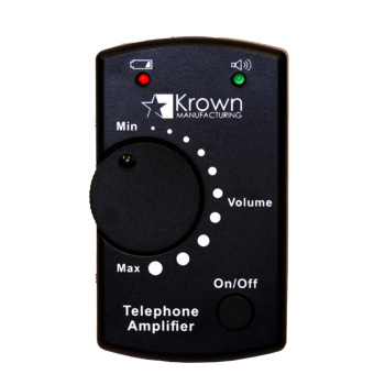 Inline Telephone Amplifier X35- Multiplies Sound Up To 35X- Black