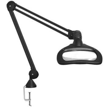 WAVE LED-ESD Magnifier- 45in Arm- 3.5D-Clamp- Black