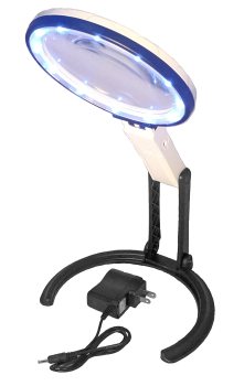12 LED Hands-Free Folding Stand Magnifier 12 LED Hands-Free Folding Stand Magnifier