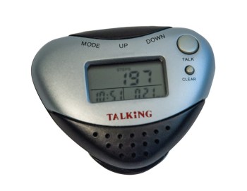 Talking Pedometer with Alarm Clock
