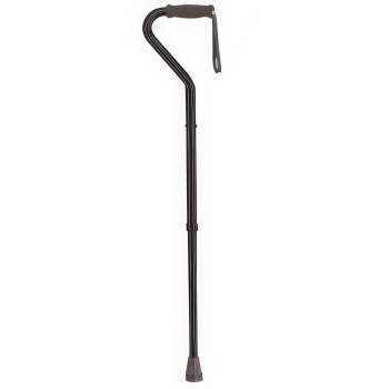 Heavy Duty Cane with Offset Handle, 37-46 in.