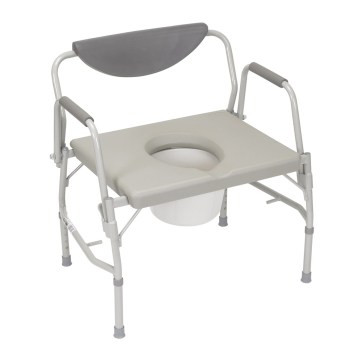Oversized Drop-Arm Commode