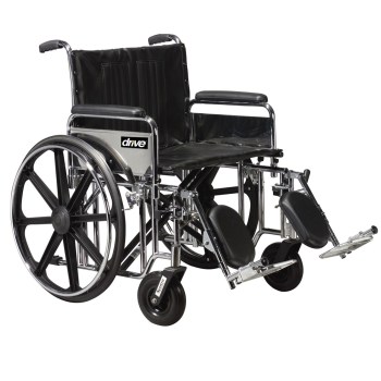 Sentra H-Duty 24 inch Dual Cross Brace, Elev. Leg Rest