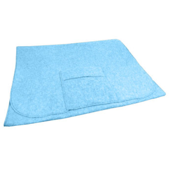 Polar Fleece Shawl Shoulder Cozy - Light Blue