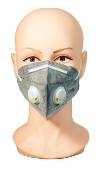 Face Mask with Dual Exhale Vents- Grey Face Mask with Dual Exhale Vents- Grey