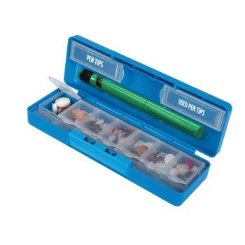 Weekly 7-Day Pill Planner with Insulin Pen Holder Weekly 7-Day Pill Planner with Insulin Pen Holder