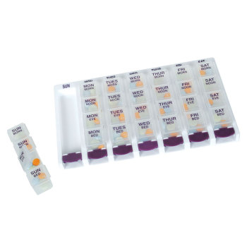 Push-Button One-Day-At-A-Time Pill Planner