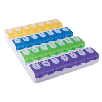 Easy Fill Weekly Medtime Organizer- XL