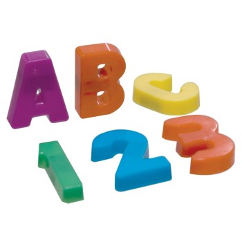 Magnetic Letters and Numbers