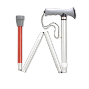 Unisex Adj. Height Aluminum Blind Folding Cane- 33-37 Inches- Silver Unisex Adj. Height Aluminum Blind Folding Cane- 33-37 Inches- Silver