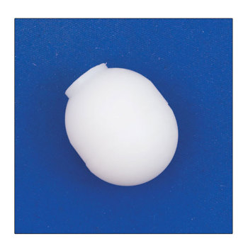 Mushroom Cane Tip- Non-Rolling Without Stem - 1-2 inch -White Mushroom Cane Tip- Non-Rolling Without Stem - 1-2 inch -White