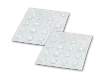 Bump Dots- Medium Clear, Round- 20 per pack- Includes 2 packs