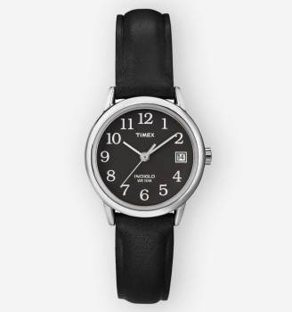 TIMEX Easy Reader 25mm Leather Strap Watch