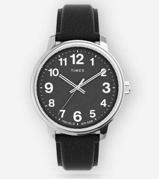 TIMEX Easy Reader Bold 43mm Leather Strap Watch