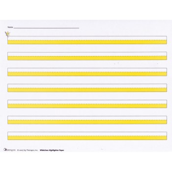 Widelines Highlighter Writing Paper -Package of 50 Widelines Highlighter Writing Paper -Package of 50