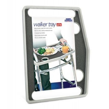 Walker Tray w Non Slip Grip Mat- Gray Walker Tray w Non Slip Grip Mat- Gray